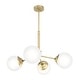 preview thumbnail 2 of 7, Hunter Hepburn Chandelier - Dining Room, Entry - Retro/Minimalistic, Sputnik
