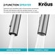 preview thumbnail 9 of 86, KRAUS Oletto Bridge Kitchen Faucet with 2-Function Pull-Down Sprayhead