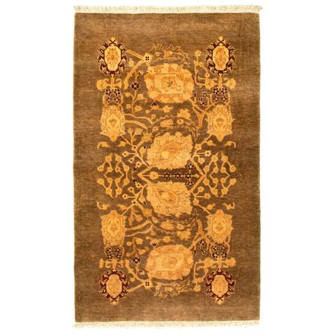 Hand-knotted Pako Persian Brown Wool Rug
