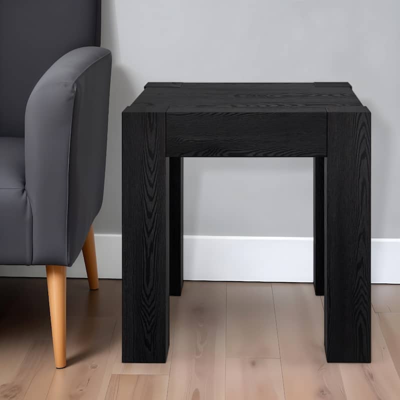 Wood Square End Table with 4 Legs 22 Inches MDF Wood - 22” x 22” x 22” (D x W x H)