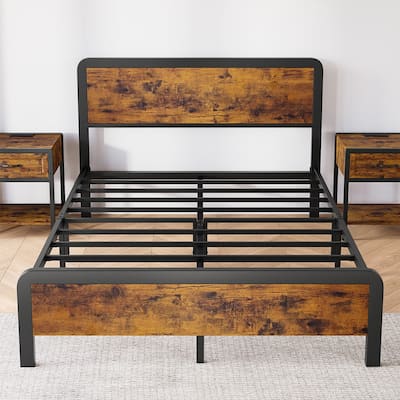 Round corner wooden bed
