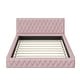 preview thumbnail 12 of 11, Queen Bed Velvet Upholstered Bed with Tufted Headboard