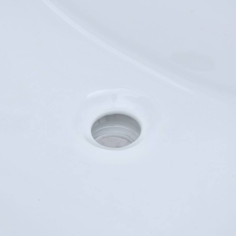 PROOX Bath Cultured Marble Vanity Top Undermount Rectangle Sink Backsplash Included