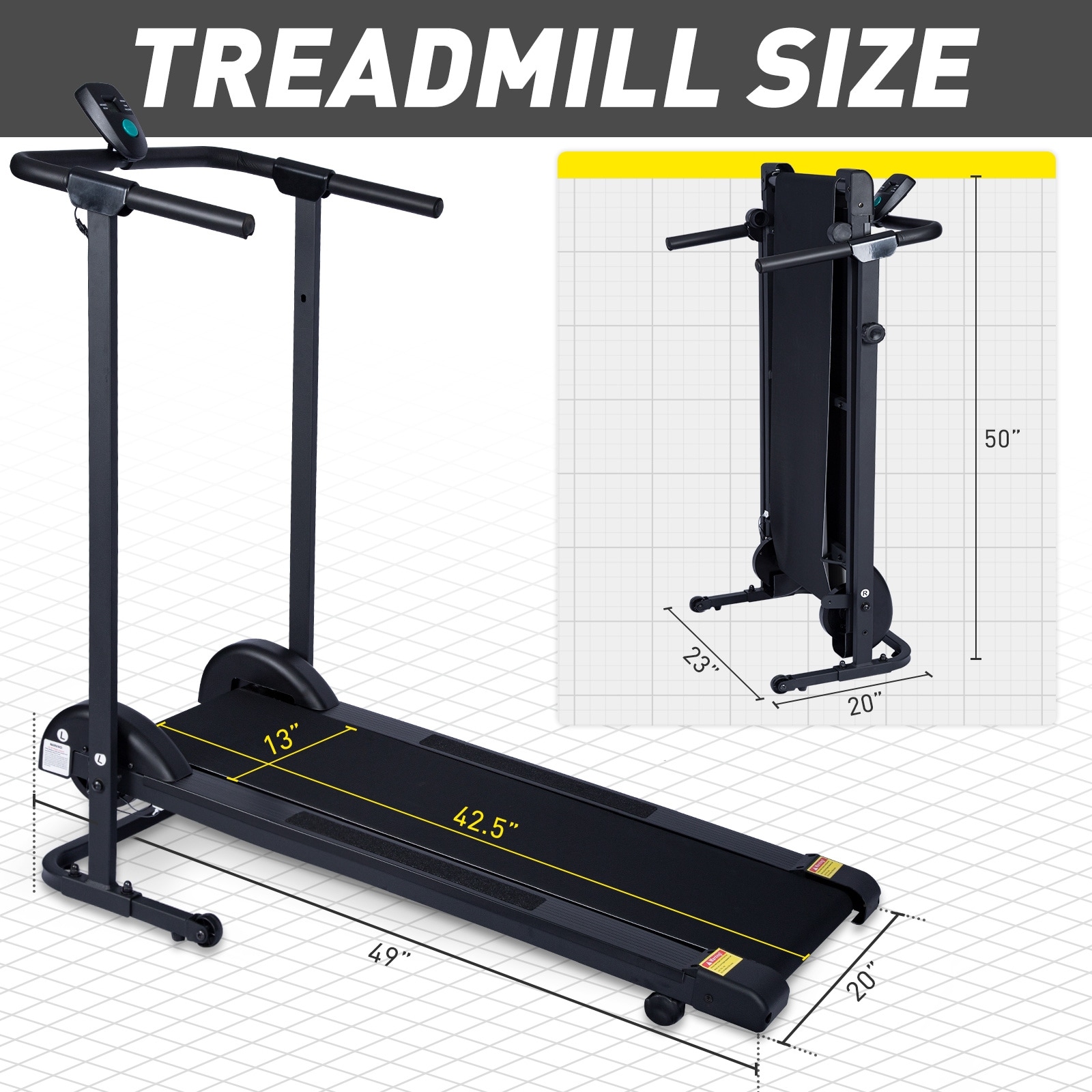 Small foldable online treadmill for apartment