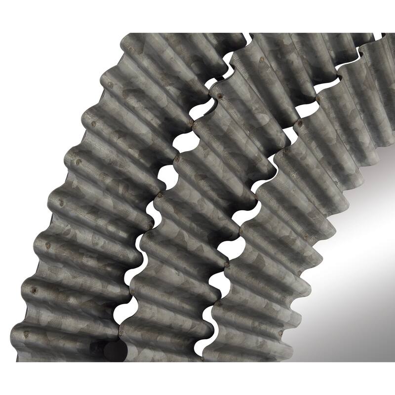 Gray Metal Room Wall Mirror