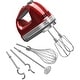 preview thumbnail 18 of 19, KitchenAid 9-Speed Hand Mixer with Turbo Beater II Accessories Candy Apple Red