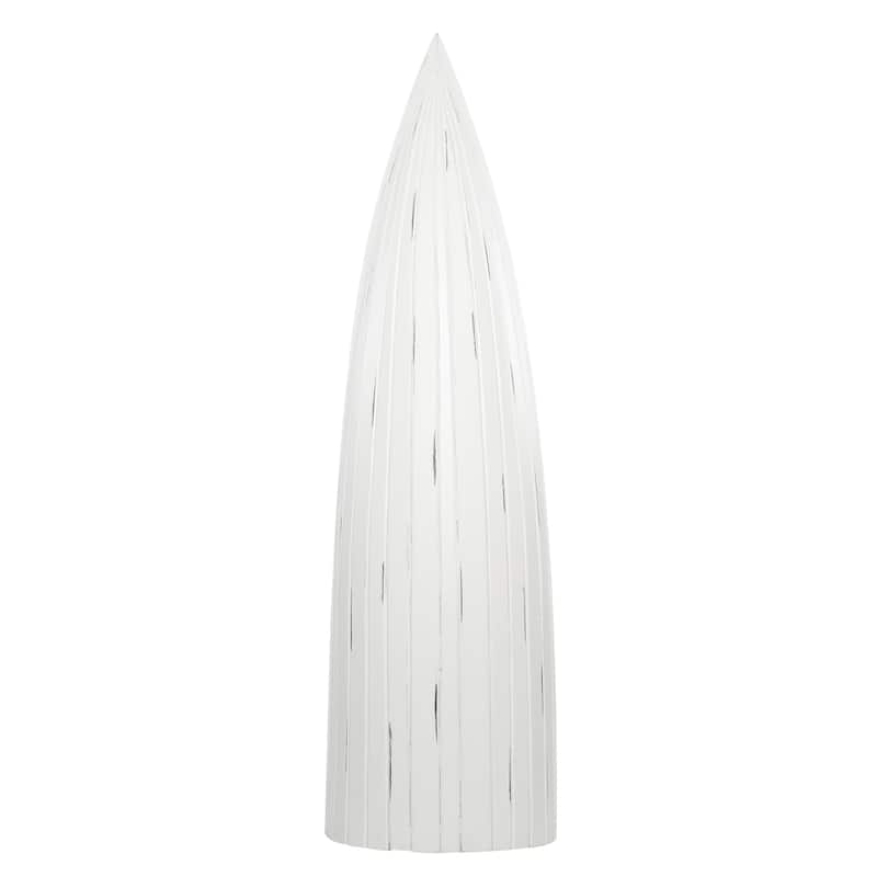 Wood Boat 25 Bottle Standing Wine Rack - White - Roche River Decor