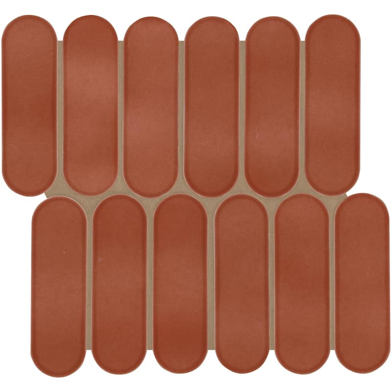 Ackland AKM-G-12X12ELG-CA 12" x 12" Glass Geometric Floor and Wall