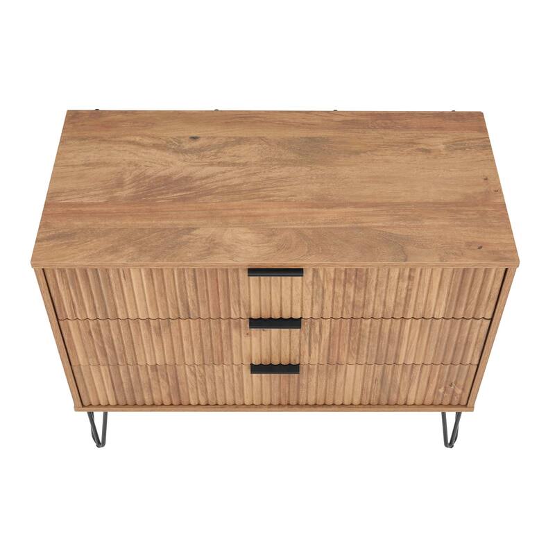 Manhattan Comfort 2-Piece Dumbo Modern Standard 3-Drawer Dresser Nightstand Set