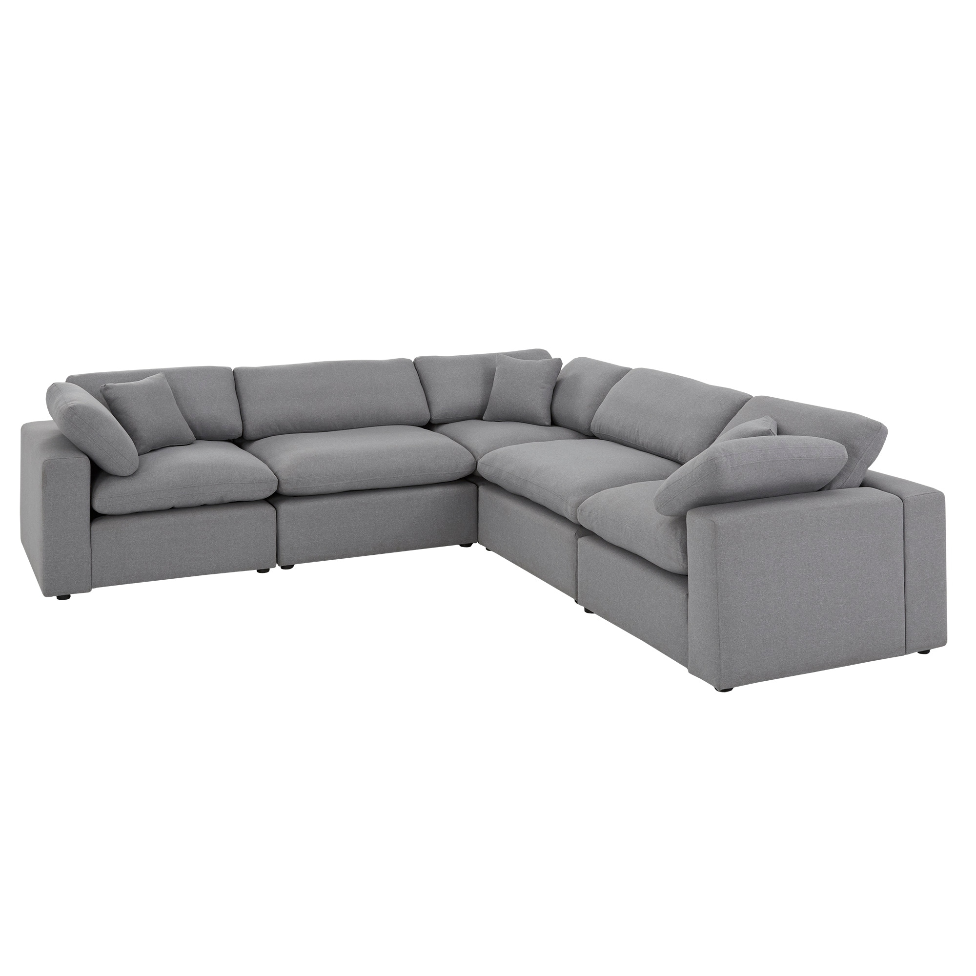5 seater sofa grey clearance
