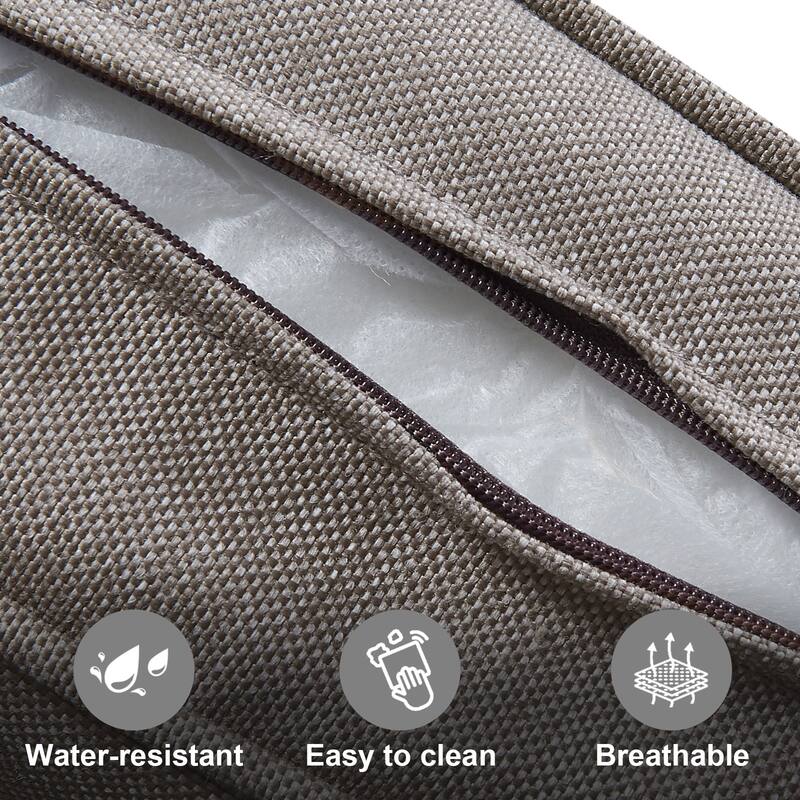 Gymojoy Wicker Swivel Glider Chair with 4 inch Olefin Cushions