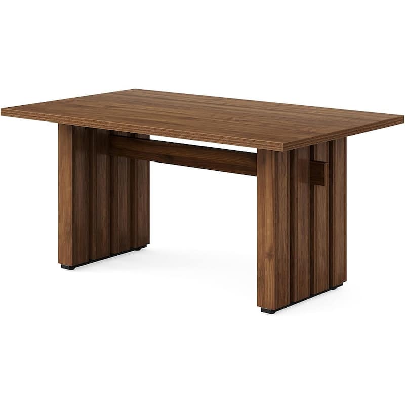 63" Farmhouse Rectangular Dining Table for Kitchen Dining Room - 31.1"D x 63"W x 29.92"H