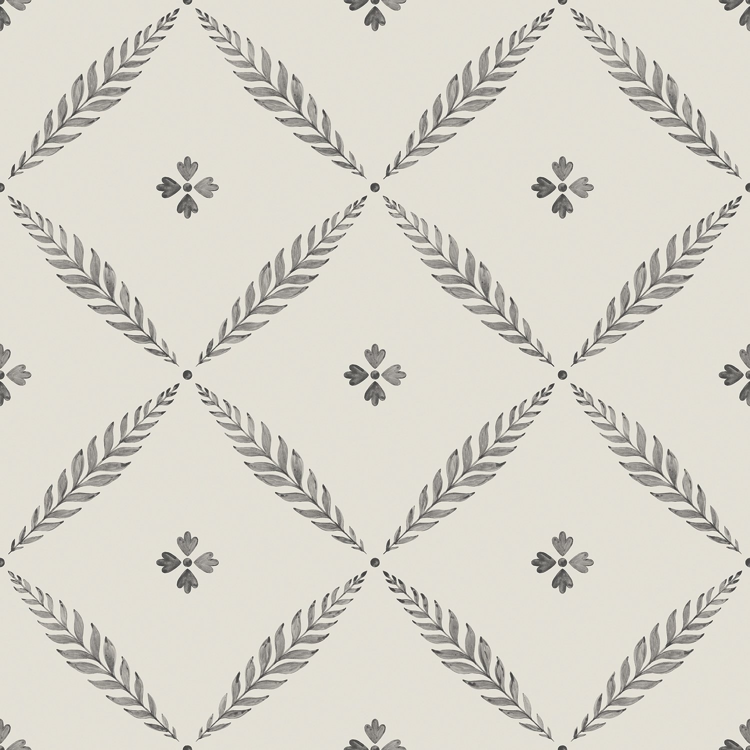 Galerie Wallcoverings Blomstermala Leaf Trellis Non-woven Matte Wallpaper Roll