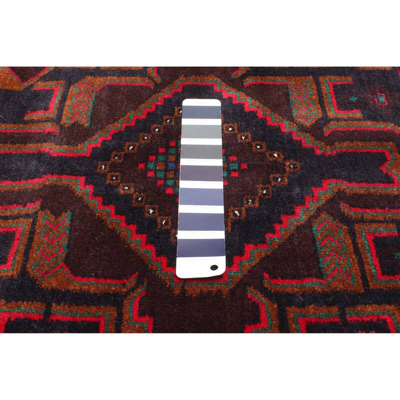 ECARPETGALLERY Hand-knotted Teimani Dark Navy Wool Rug - 3'7 x 6'7