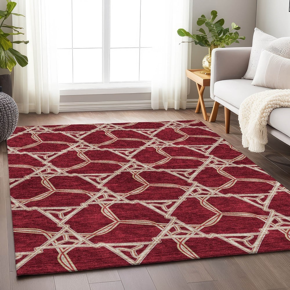 Premium Washable Super Soft Modern Tangle Mayfield Rug