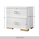 preview thumbnail 7 of 23, CraftPorch 3 Piece Bedroom Nightstands Set Luxurious Velvet Tufted Platform Bed