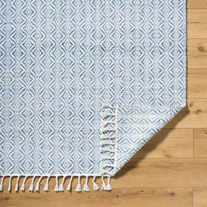 Livabliss Peony Cottage Area Rug - 9' x 12' - Blue/White