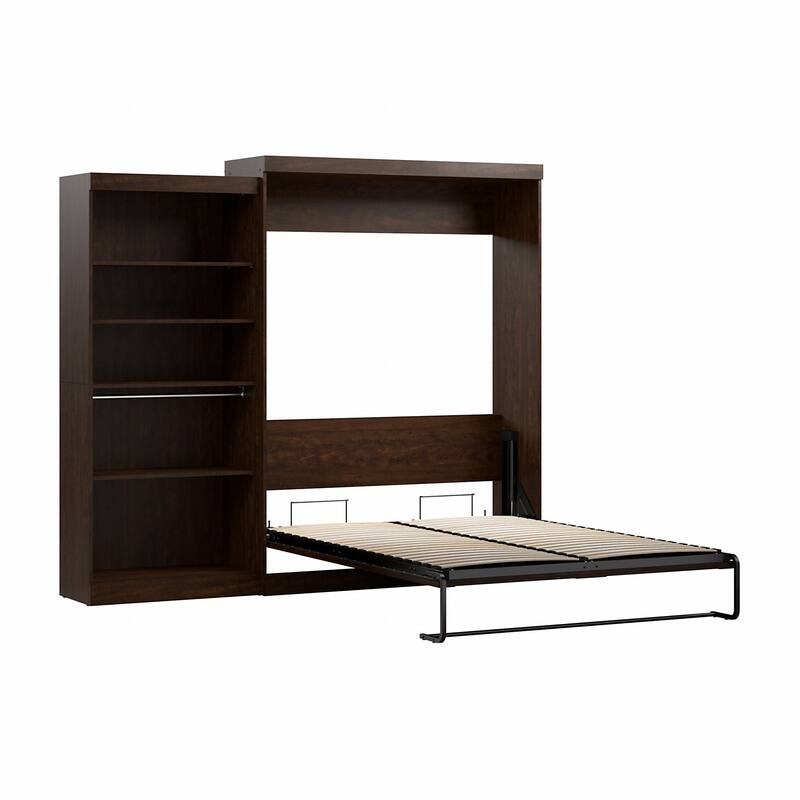 Pur Queen Murphy Bed with Closet Organizer (101W) by Bestar