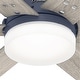 preview thumbnail 9 of 22, Hunter 44" Pacer Ceiling Fan with LED Light Kit and Handheld Remote - Modern Farmhouse, Transitional