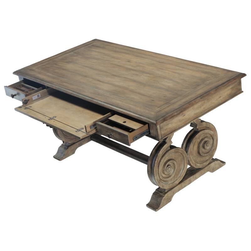 Hooker Furniture Castella 66" Wide Old World Traditional Rustic