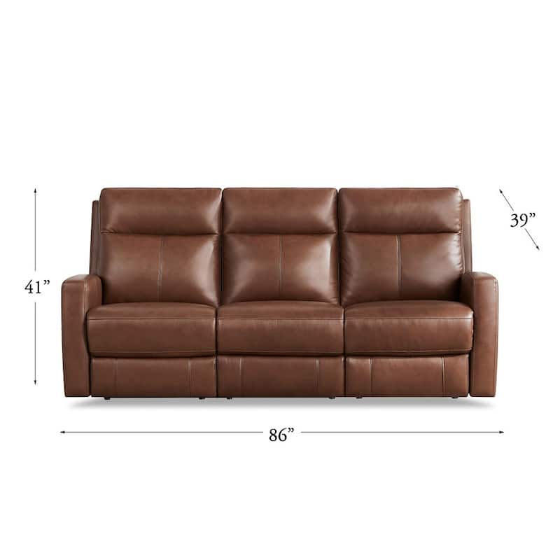 Hydeline Vienna Zero Gravity Power Recline and Headrest Top Grain Leather Sofa and Loveseat - Sofa, Loveseat