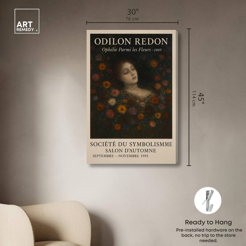 Redon's Beauty Canvas by Art Remedy, Gallery Wrapped