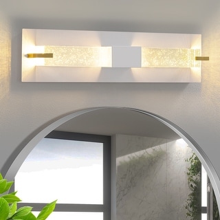 Modern LED Wall Sconce 10W Bubble Crystal Sconces Dimmable Wall Lighting for Bathroom Mirror