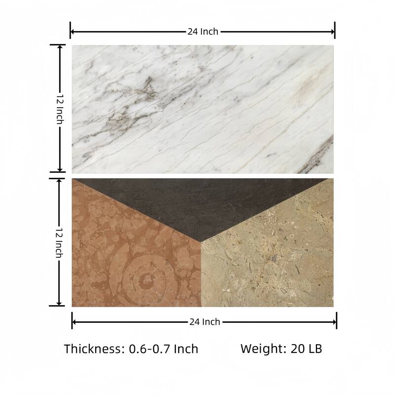 12*24 Waterjet marble, natural marble, for floor and wall,polished marble tile, natural stone, 1 box each pattern 2 pcs