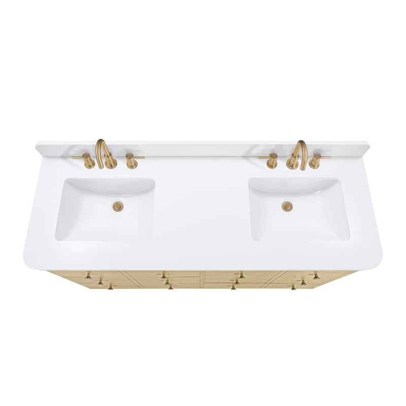 Avanity SERENA-VS61-WT Serena 60" Free Standing Double Basin Vanity