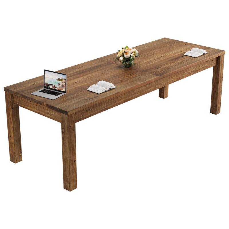 78.7" Rectangular Solid Wood Conference Table Meeting Table for Office