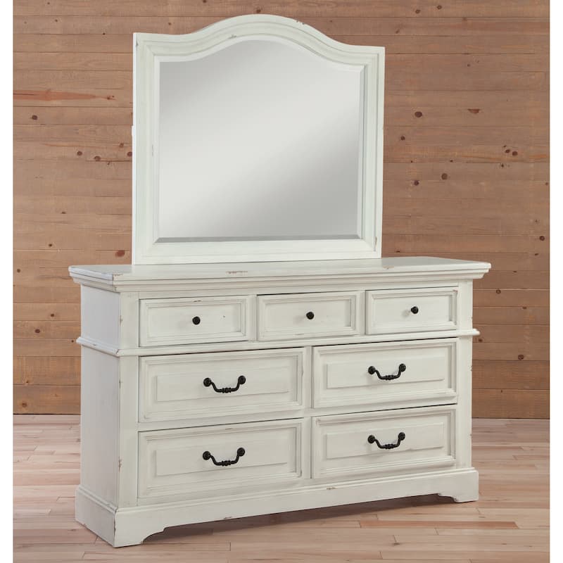 Lakewood Distressed Wood Dresser with Optional Mirror