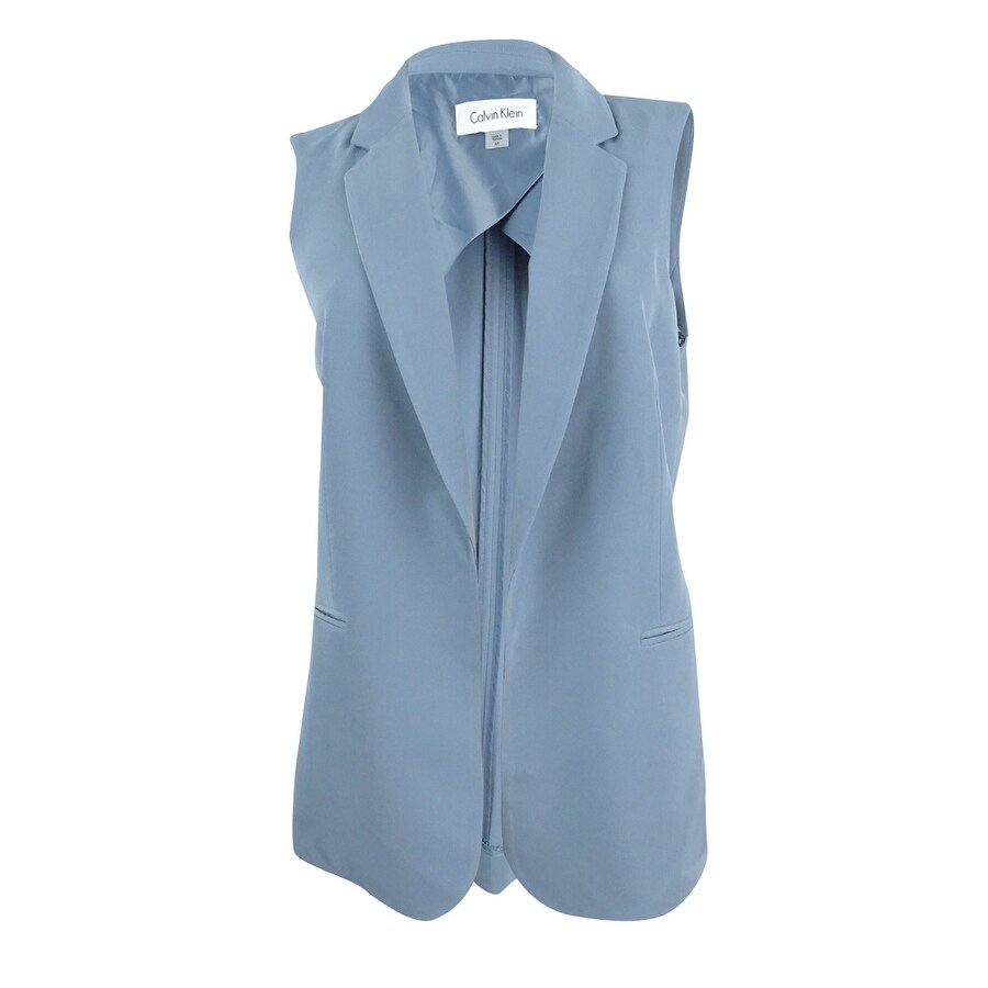 calvin klein blue suit vest