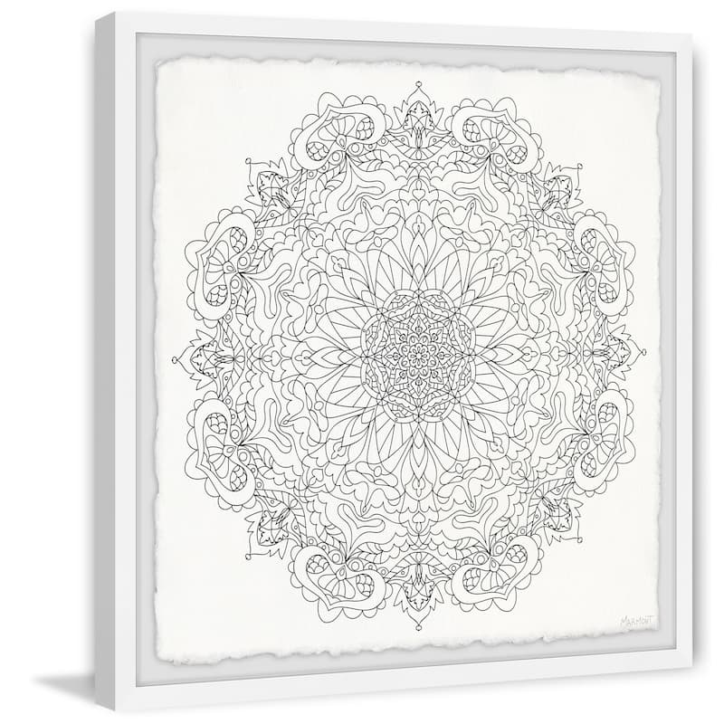Transparent Floral Framed Print