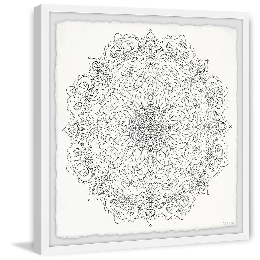 Transparent Floral Framed Print