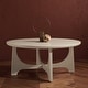 preview thumbnail 1 of 28, SAFAVIEH Couture Sasha Wood Round Coffee Table - 40 in. W x 40 in. D x 18 in. H White Washed