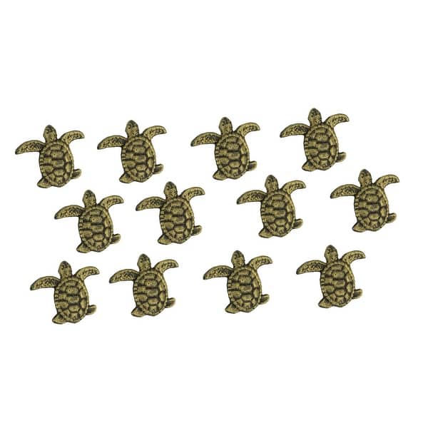 Set Of 12 Cast Iron Sea Turtle Drawer Pulls Decorative Cabinet Door Knobs Nautical Bathroom Kitchen Beach Home Decor On Sale Overstock 30357577 Bronze