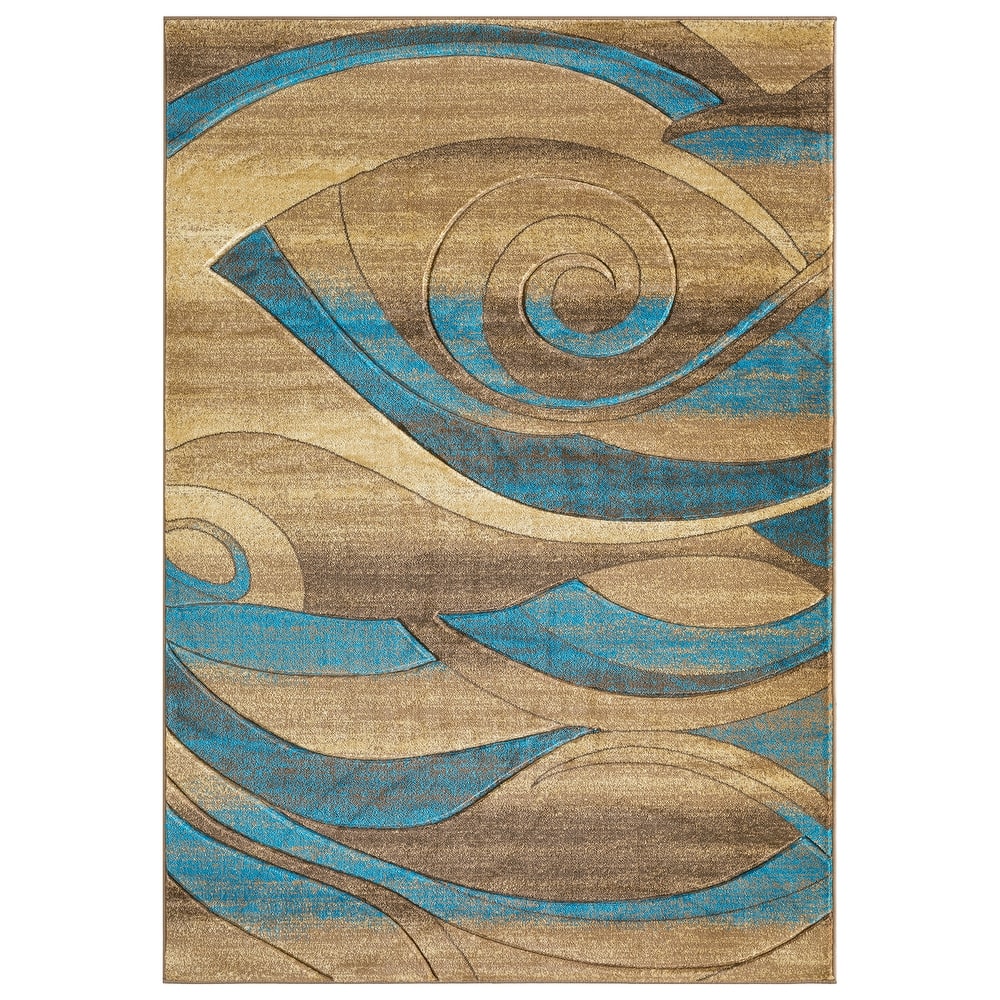 Orelsi Collection Abstract Area Rug