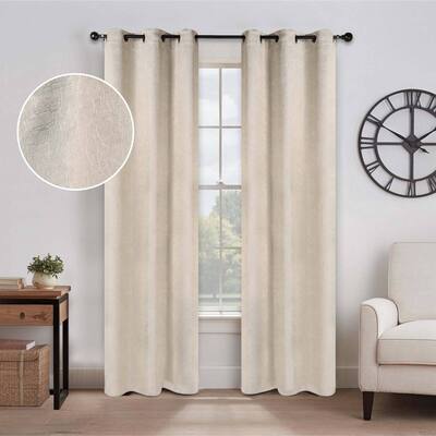 Superior Senna Washable Room Darkening Curtains, Set of 2 Panels