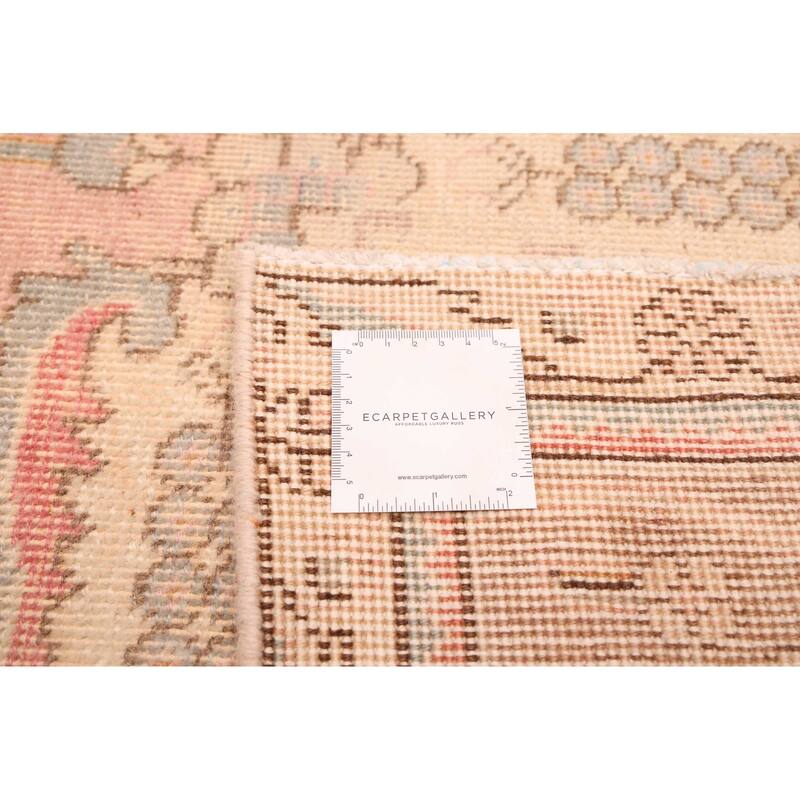 ECARPETGALLERY Hand-knotted Antalya Vintage Pink Wool Rug - 6'5 x 9'0