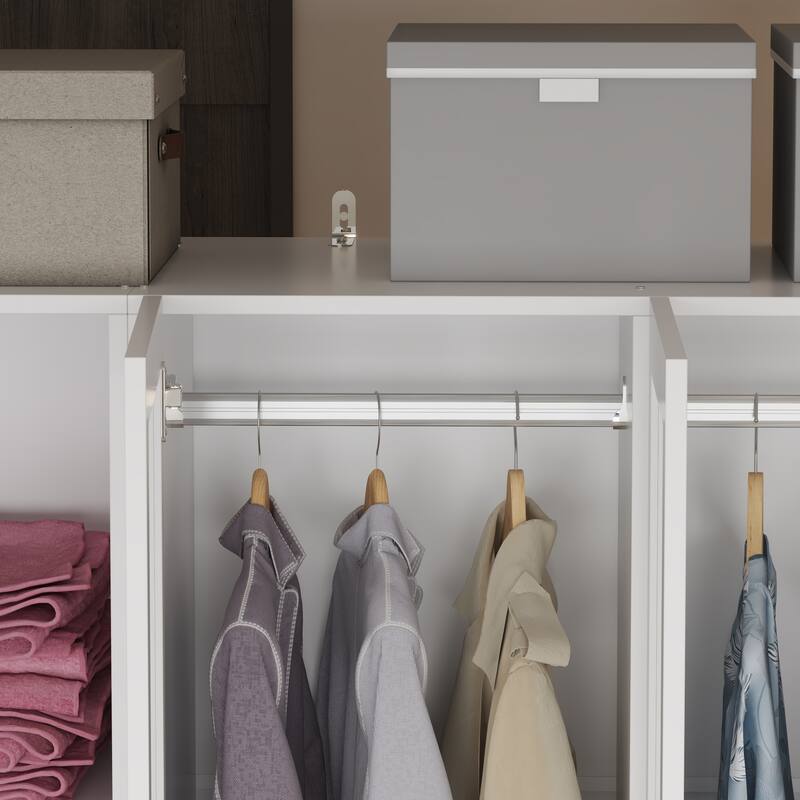 Chic Modular Closet System Wardrobe Units Armoires Home Organization