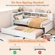 preview thumbnail 9 of 7, Twin Size Daybed Platform Bed Frame with Trundle and Bedside Shelves