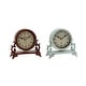 preview thumbnail 14 of 24, Black Metal Scroll Decorative Clock (Set of 2) - 7 x 3 x 7