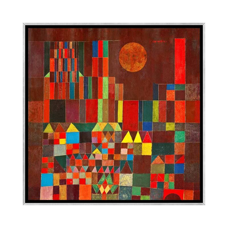 iCanvas "Burg und Sonne, 1928" by Paul Klee Framed