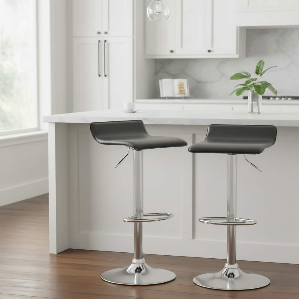 Modern Adjustable Bar Stools (Set of 2) - 23.5 - 31.5"h