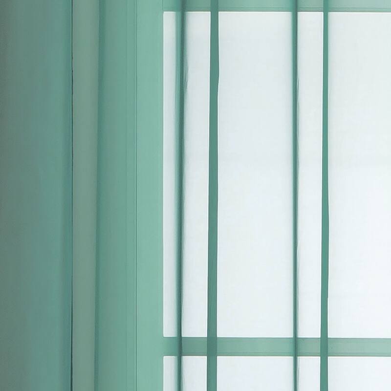Window Elements Diamond Sheer Voile Extra Wide, 56 Inch Wide. Rod Pocket Curtain Panel