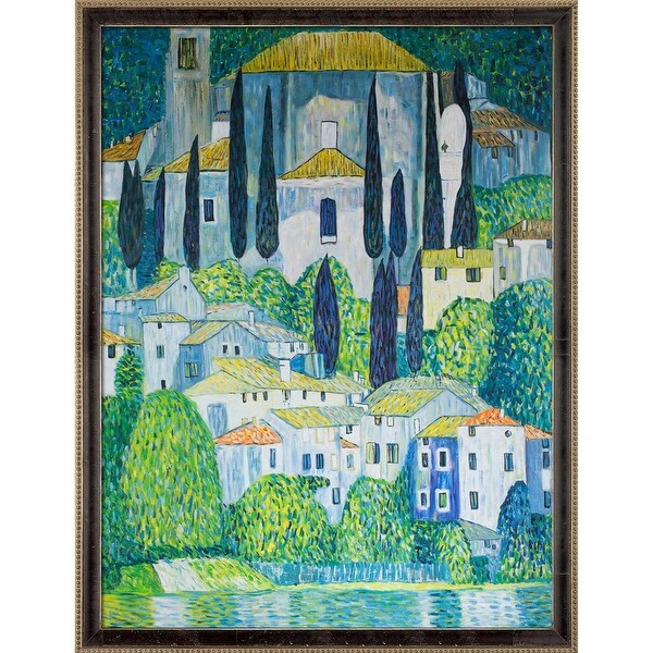 Gustav Klimt 'Kirche in Cassone' Hand Painted Oil Reproduction