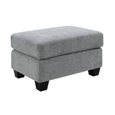Baldwin 30" Ottoman, Dalton Graphite