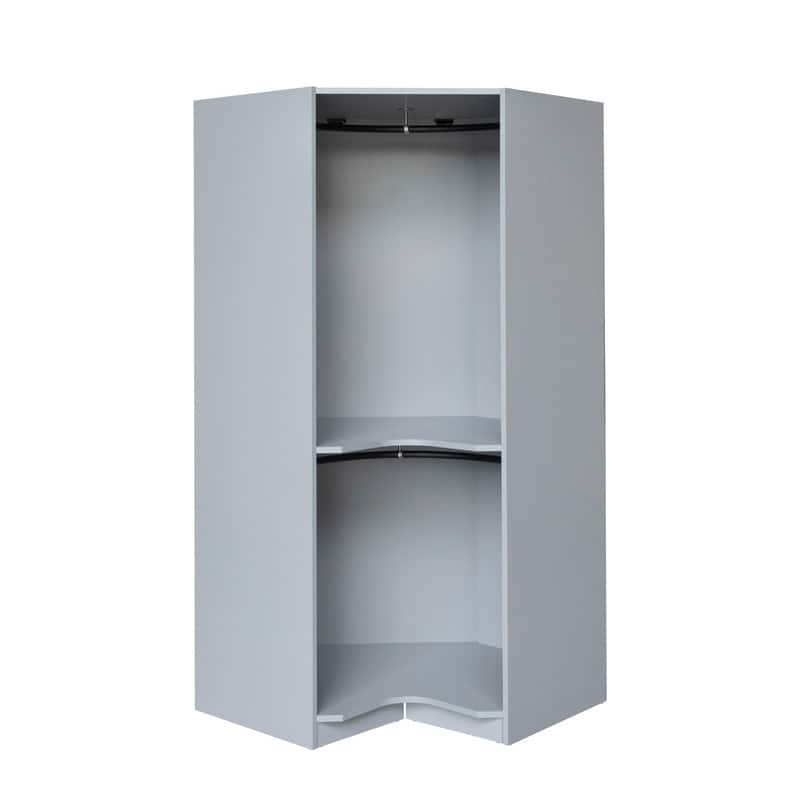 Polygon Corner Wardrobe Hanging Storage Closet Cabinet