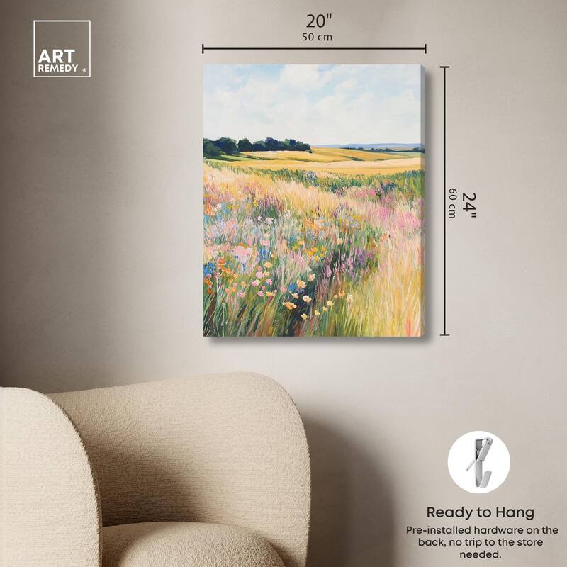 Open Field II Canvas by Art Remedy, Gallery Wrapped
