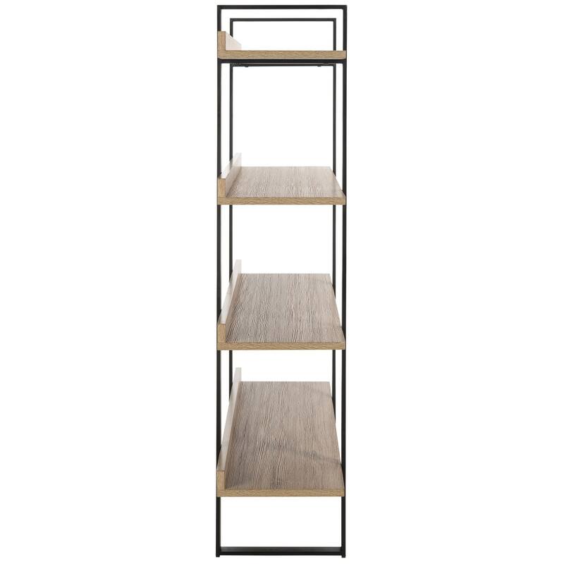 SAFAVIEH Perihan Light Brown/ Black Etagere - 47.3' x 12.6' x 55' - 47Wx13Dx55H